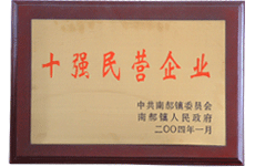 昌乐县南郝镇十强民营企业